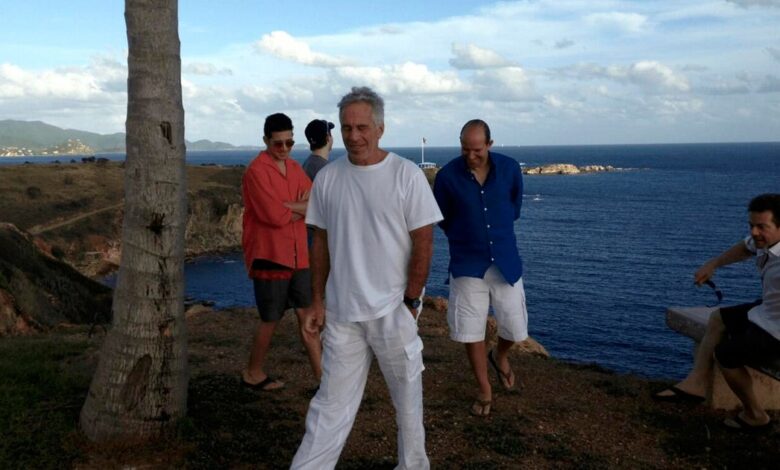 This photo of Lutnick on Epstein’s island was removed from Justice Department files