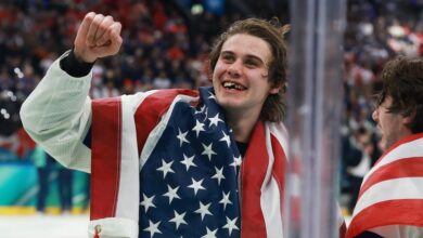 USA men’s hockey team sparks patriotic pride after first Olympic gold in 46 years USA men’s hockey team sparks patriotic pride after first Olympic gold in 46 years