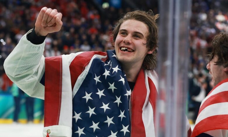 USA men’s hockey team sparks patriotic pride after first Olympic gold in 46 years
