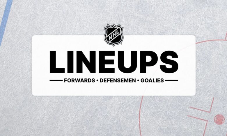 Kraken at Blues projected lineups