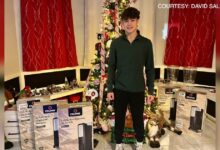 High school football players gain new perspective helping veterans