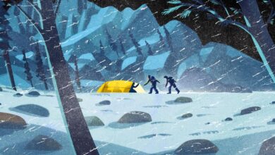 On night near Mt. Whitney, 5 hikers meet during a lightning storm