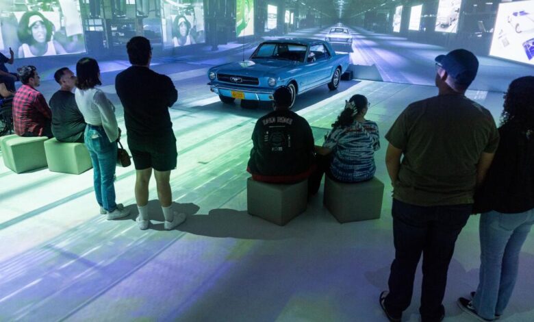 The Ford Mustang gets the theme park treatment in L.A. The Ford Mustang gets the theme park treatment in L.A.