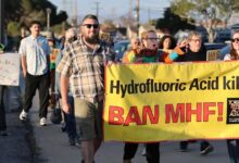 Torrance residents call for the ban of ‘flesh-eating’ chemical used at refinery