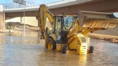 انتهاء أعمال إصلاحات انفجار خطي مياه رئيسيين في المنيا