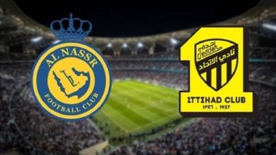 موعد مباراة الاتحاد ضد النصر مباشر في الدوري السعودي 2024 وتيفو جماهير العميد اليوم