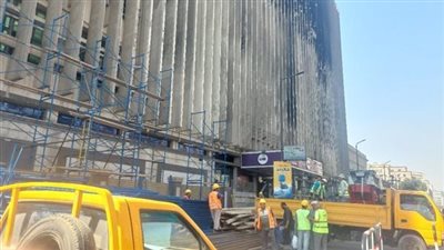 المقاولون العرب تبدأ أعمال تهيئة سنترال رمسيس بعد الحريق 1 1752242403 928