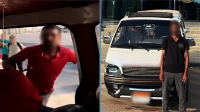 ضبط سائق ميكروباص حاول الاعتداء على راكب بقطعة حديدية في الجيزة 1 1752589802 194