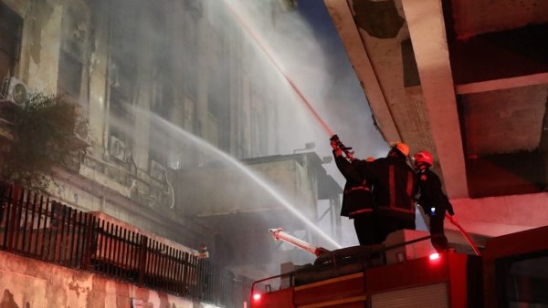 حريق سنترال رمسيس.. 39 مصابا باختناقات وحروق خلال 7 ساعات 1 674255947712202507081235483548