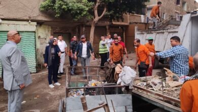 نائب محافظ القليوبية تقود حملة نظافة وإزالة الاشغالات بشبرا الخيمة 13 7145580211202511120915381538