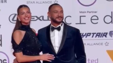 هنادي مهنا رفقة زوجها أحمد خالد صالح في افتتاح مهرجان القاهرة 6 8671077347724202511120825142514