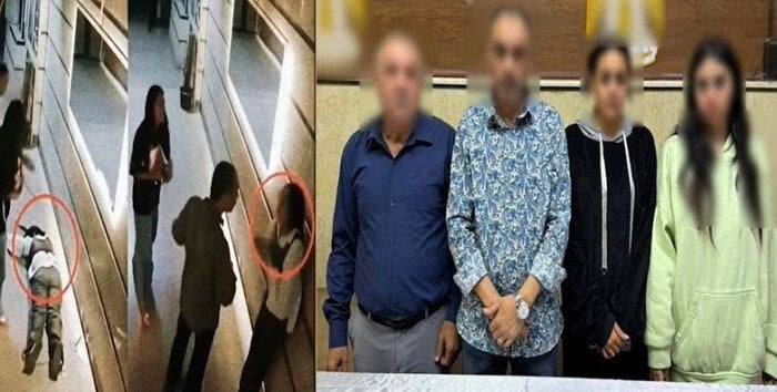 «خناقة عائلية».. ملابسات فيديو تعدي أب بالضرب على ابنته بمدخل عقار بعين شمس 1 elaosboa27301