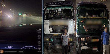 القبض على قائدي «نقل» بتهمة السير برعونة أعلى الطريق الدائري 1 elaosboa81495