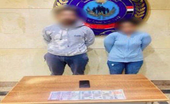 القبض على رجل وسيدة روجا للأعمال المنافية للآداب في الشيخ زايد 1 elaosboa17496