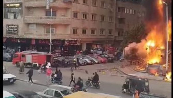 السيطرة على حريق عقار بحدائق القبة.. صور 1 8775580207202601220735533553