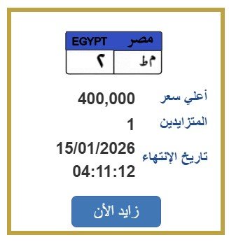 سعرها وصل 400 ألف جنيه.. المرور تطرح التزايد على لوحة سيارة مميزة 1 elaosboa08124