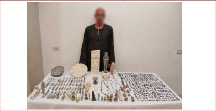 تعود للعصور الفرعونية.. ضبط 526 قطعة أثرية داخل منزل في المنيا – الأسبوع 1 elaosboa48723