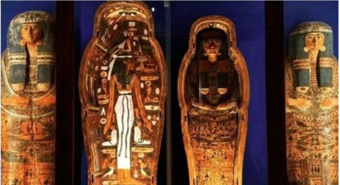 لـ «مغنية الآلهة».. المتحف المصري بالتحرير يعرض واحدًا من أندر وأجمل التوابيت 1 elaosboa76980