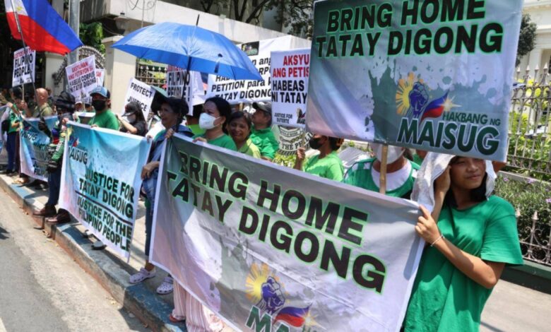 Duterte supporters gather for Supreme Court rally