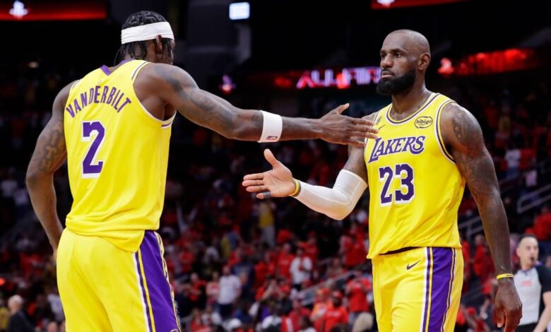 Lakers push Rockets to brink as Celtics reclaim series edge