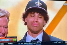 Saints Draft Pick Jordyn Tyson Breaks Down After No. 8 Selection