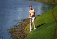 PGA Zurich Classic: Brennan’s shirt-off shot goes viral