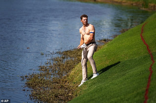 PGA Zurich Classic: Brennan’s shirt-off shot goes viral