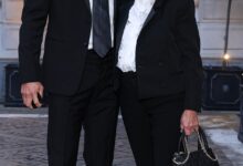 Mark Webber steps out with Ann Neal at London gala