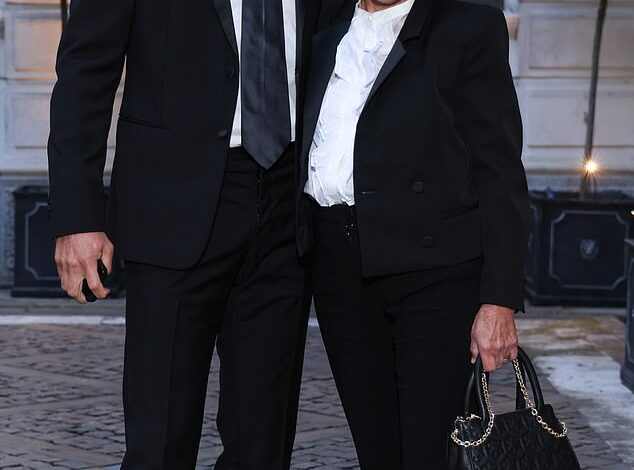 Mark Webber steps out with Ann Neal at London gala