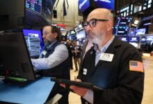 Stocks pull back from records as software drops and oil jumps