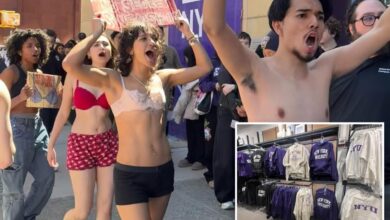 NYU Students Protest Sweatshop Labor With Campus Strip-Down