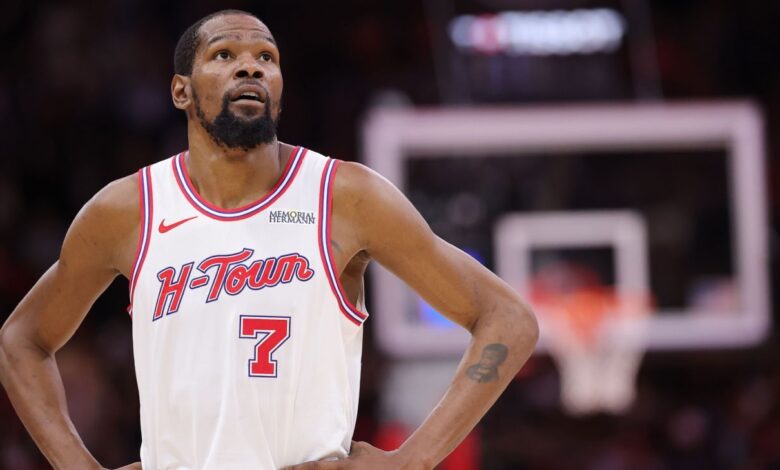 Rockets’ Kevin Durant (knee) questionable for Game 1 vs Lakers