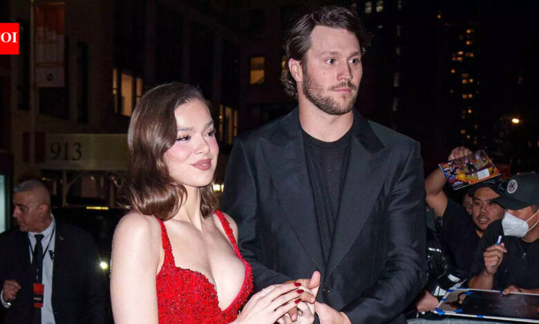 Hailee Steinfeld and Josh Allen glow after welcoming their first child