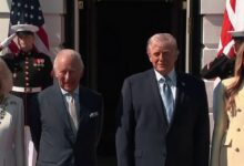 King Charles and Queen Camilla arrive in Washington for meeting with Trump