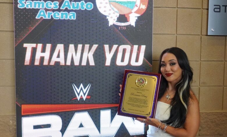 City honors Laredo’s Perez ahead of first televised WWE home match