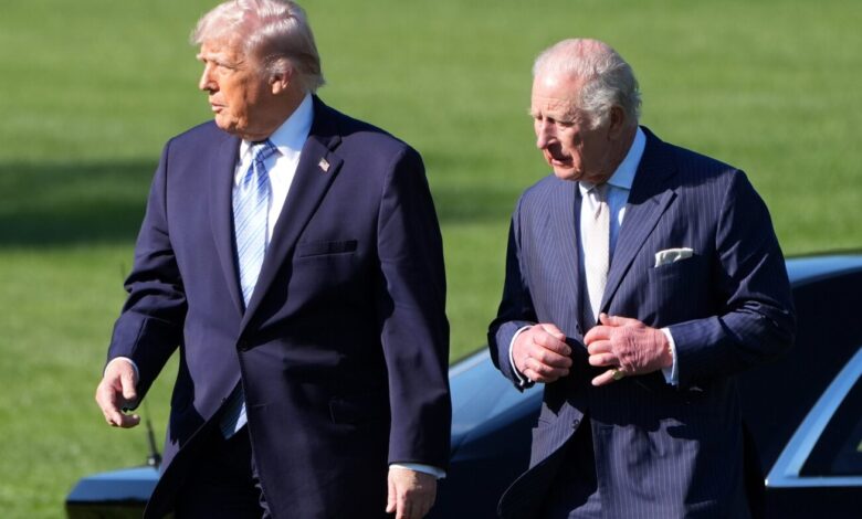 Trump’s embrace of King Charles arrives amid U.S.-UK strain