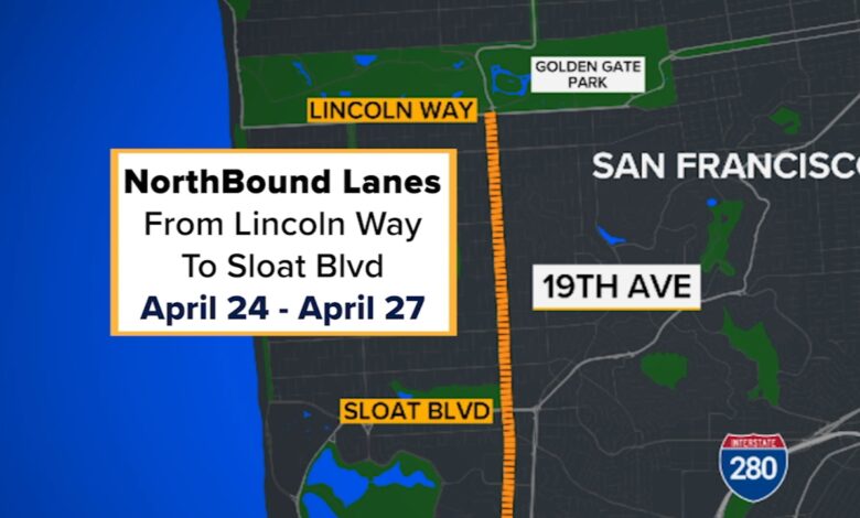San Francisco 19th Avenue closures: What to expect this weekend