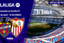 Levante–Sevilla hoy (19:00): horario, TV y canal del partido