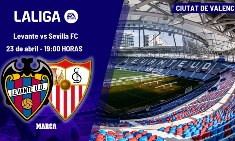 Levante–Sevilla hoy (19:00): horario, TV y canal del partido