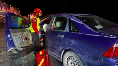 Mujer termina lesionada tras impactar a una vaca en la carretera a Monclova