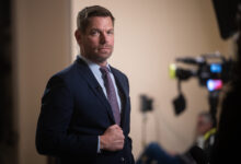 Dems in battleground races shun Swalwell money to charity