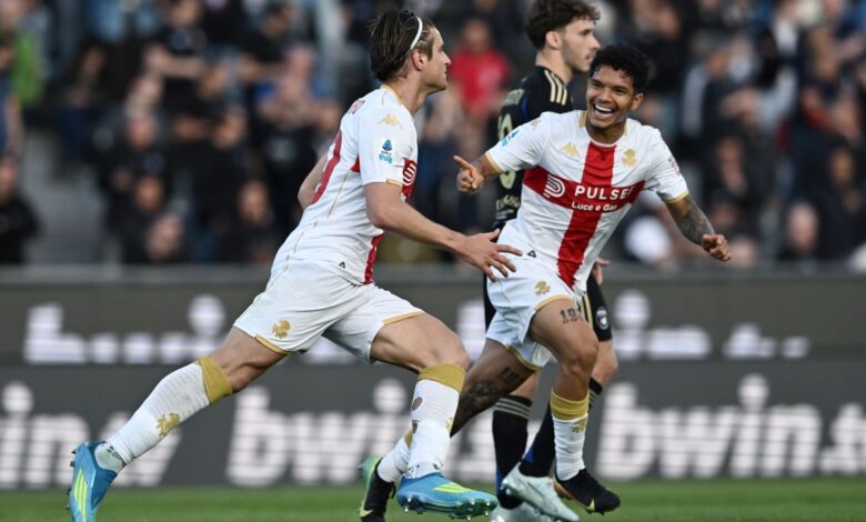 Il Genoa vince in rimonta 2-1 a Pisa e vede la salvezza