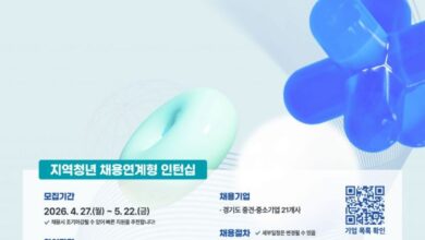 경기도일자리재단 청년 엔지니어 인턴십, 5월22일까지 참여자 모집