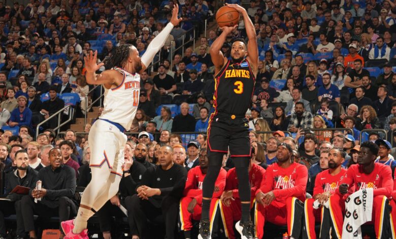 CJ McCollum jokes after Knicks’ Jalen Brunson groin kick in Game 1