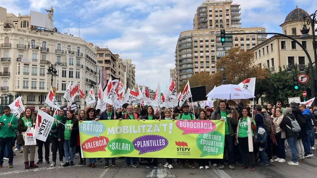 Confirmada la huelga indefinida en la enseñanza pública valenciana a partir del 11 de mayo