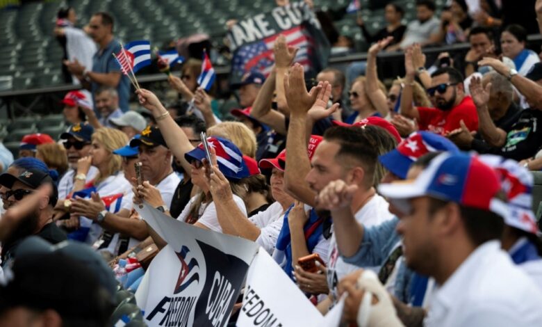 Manifestación exilio cubano en Miami pide una Cuba libre