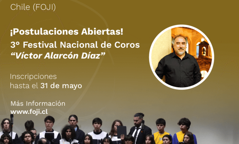 FOJI abre postulaciones para el 3° Festival Nacional de Coros