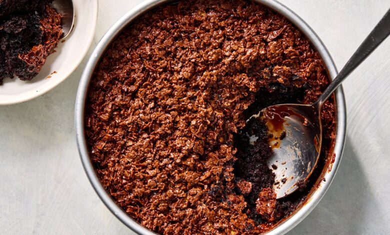 Chocolate Crunch Cake: the silky ganache and ASMR-level crunch