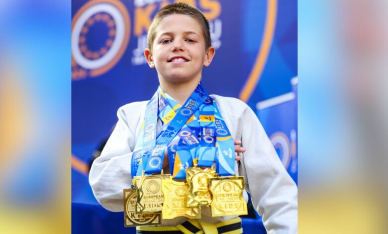 Victor Parvov: Mit 10 Jahren zum fünften Jiu-Jitsu-Europameistertitel