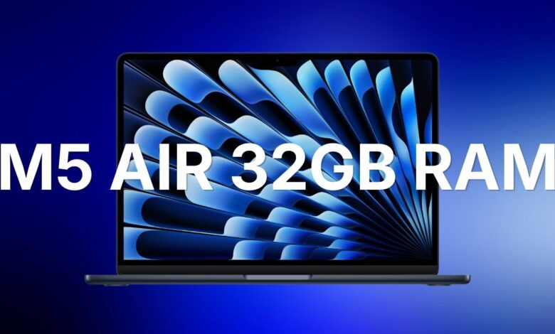 Save on every M5 MacBook Air with a 32GB RAM config now ,399